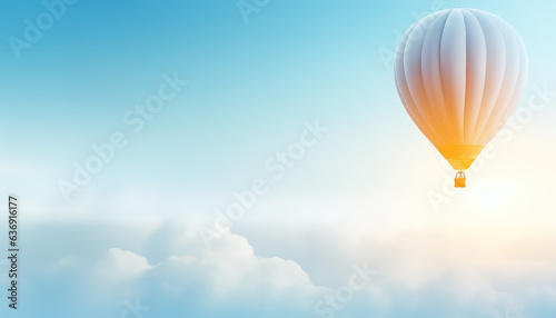 white balloon with the sun behind it