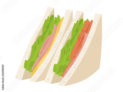 サンドイッチ_ベクターイラスト