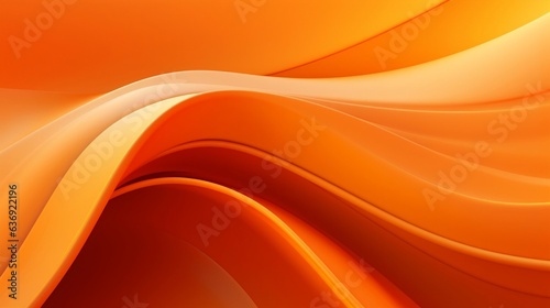 Orange gradient background with flowing and line