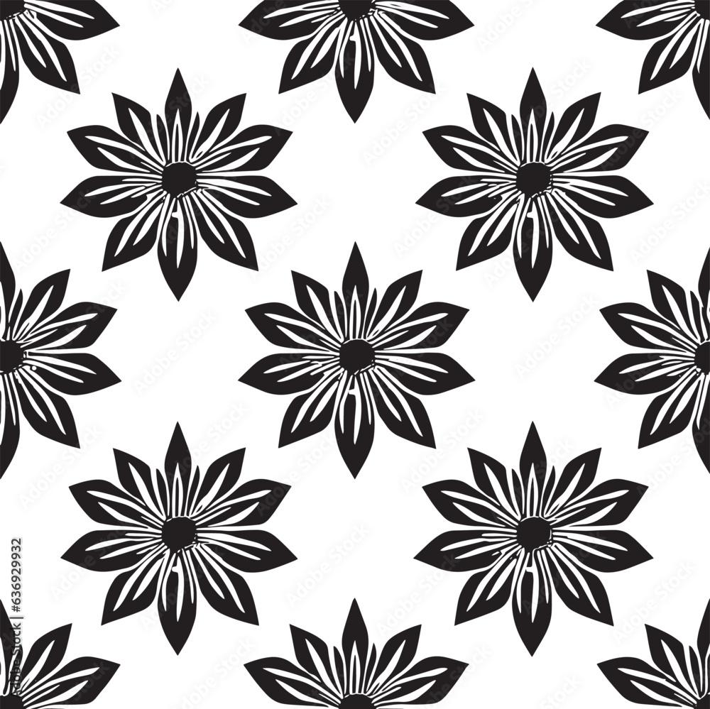Obraz premium seamless pattern with flowers