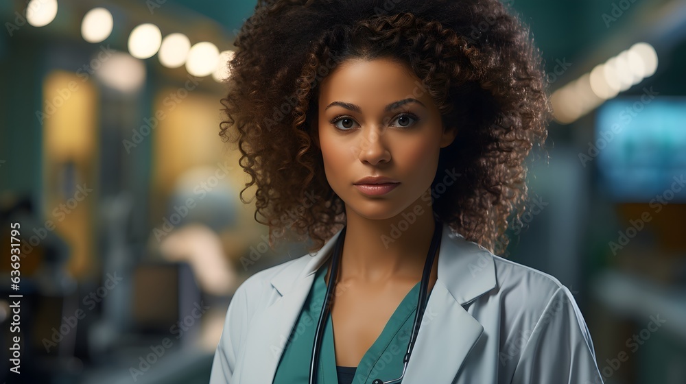Passion and Dedication: African-American Doctor at Work in the Clinic