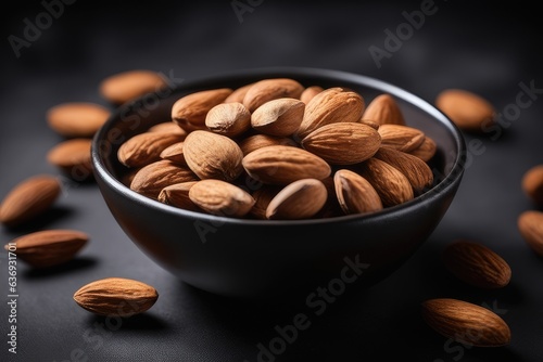 almonds in a bowl © drimerz