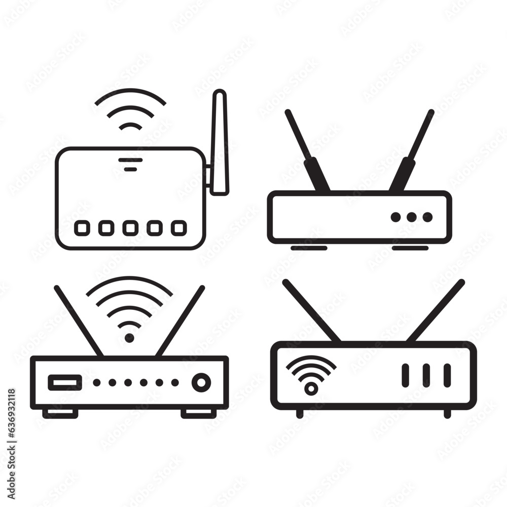 wifi router icon vector wifi router icon vector