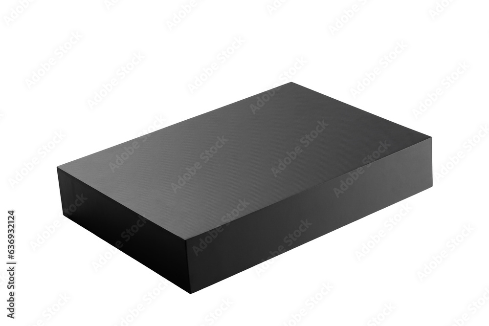 layout of a square cardboard packaging box, isolate on a white background layout of a square cardboard packaging box, isolate on a white background