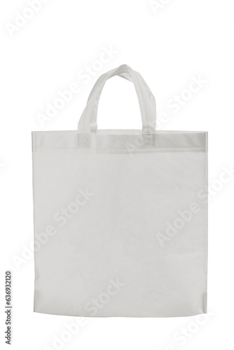 cotton canvas bag with two handles, Isolate on a white background