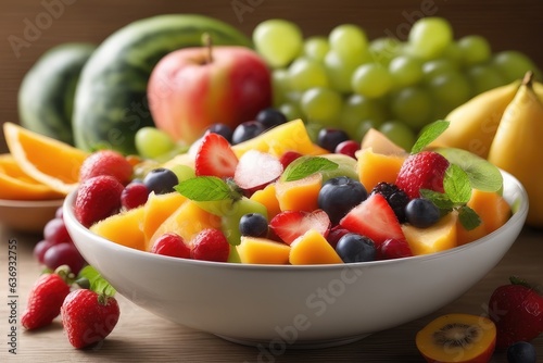 bowl of fruits salad