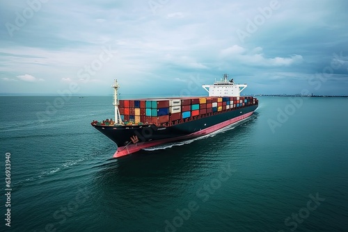 Seaborne commerce. Navigating global shipping network. Harbor hustle. Glimpse into world of freight transportation. Cargo chronicles. Intricacies of international trade
