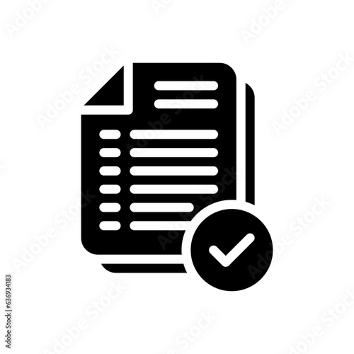 acceptance glyph icon