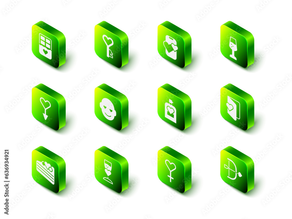 Set Key in heart shape, Dating app online mobile, Glass of champagne, Valentines day flyer, Bow and arrow, Perfume, Female gender symbol and icon. Vector Set Key in heart shape, Dating app online mobile, Glass of champagne, Valentines day flyer, Bow and arrow, Perfume, Female gender symbol and icon. Vector