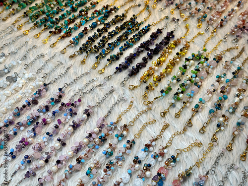 Various Designs of Stylish Bracelets for Sale at Retail Store