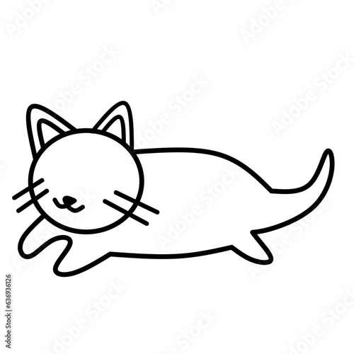 Cute Cat Lineart