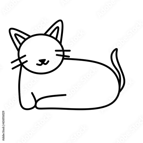 Cute Cat Lineart