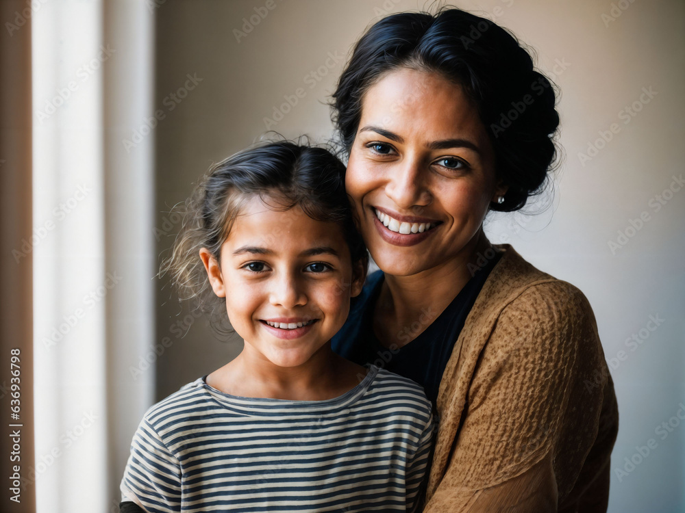 photo of happy family mother and daughter, generative AI photo of happy family mother and daughter, generative AI