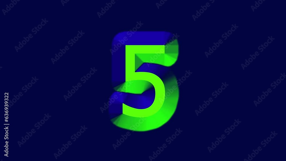 Digital timer countdown from 1 to 15 on the blue background Digital timer countdown from 1 to 15 on the blue background