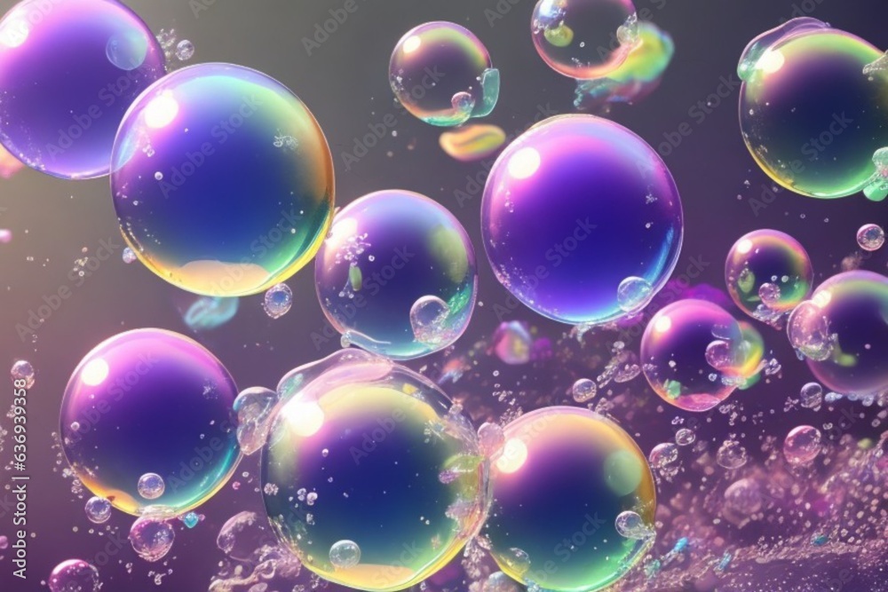 realistic style soap bubbles background realistic style soap bubbles background