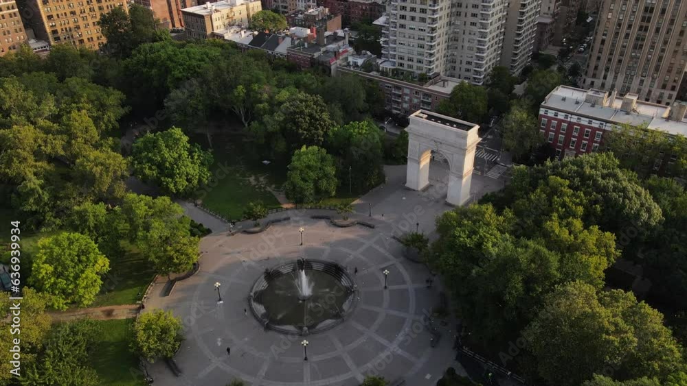 Establishing shot of Washington Square Park Establishing shot of Washington Square Park