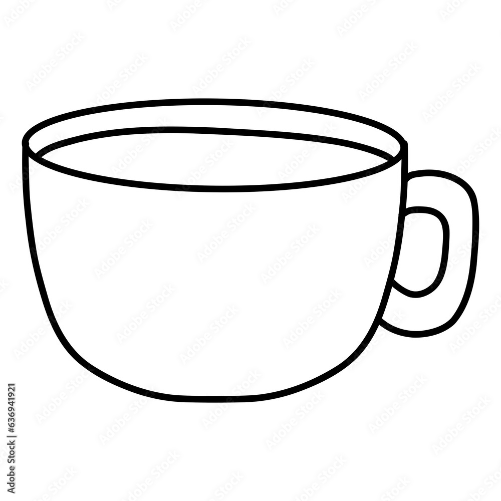 Coffee cup drawing