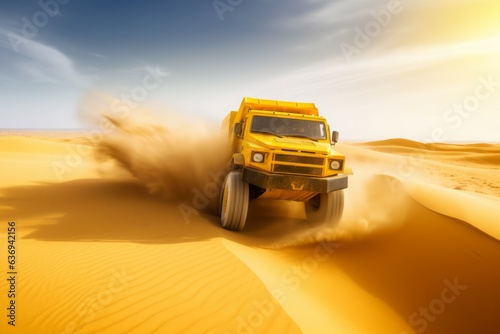 Desert drive vehicle. Generate Ai © nsit0108