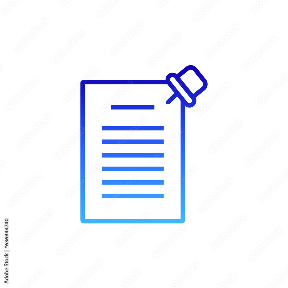 Gradient Document File Icon Gradient Document File Icon