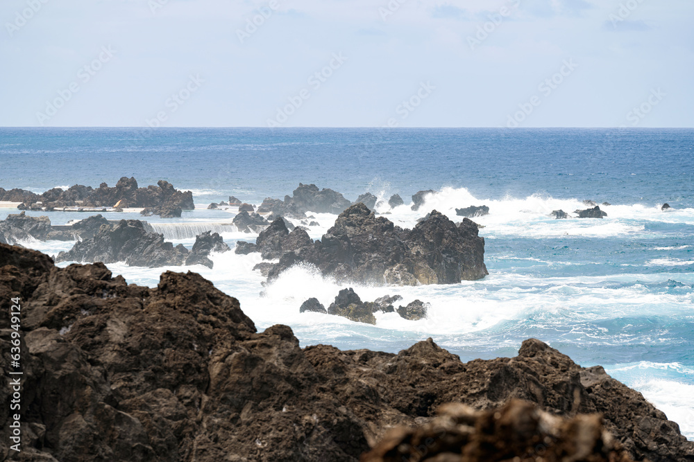 landscape of the Atlantic Ocean on the island of Madeira landscape of the Atlantic Ocean on the island of Madeira