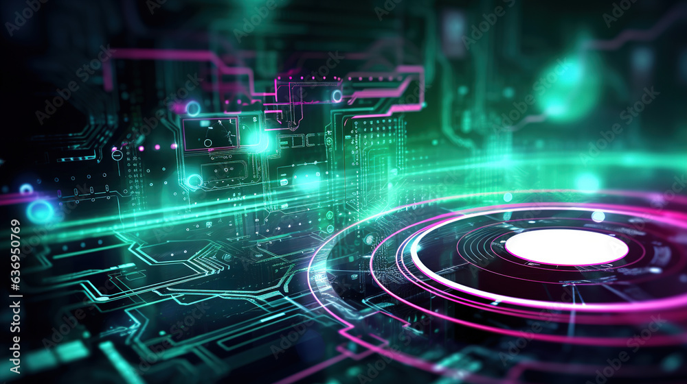 Obraz premium modern technology background. Generative Ai