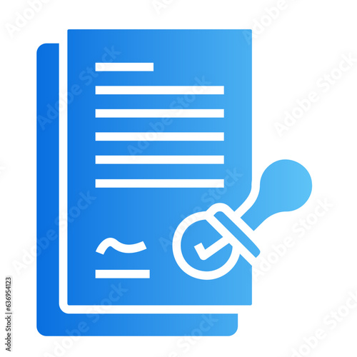 lisence gradient icon