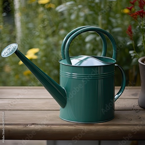 watering can in garden