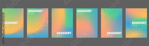 Vector Design Detail: A set of vector gradients