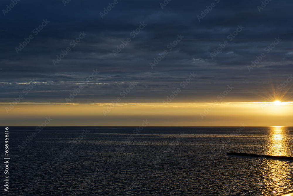 Coucher du soleil sur l'ile de noirmoutier