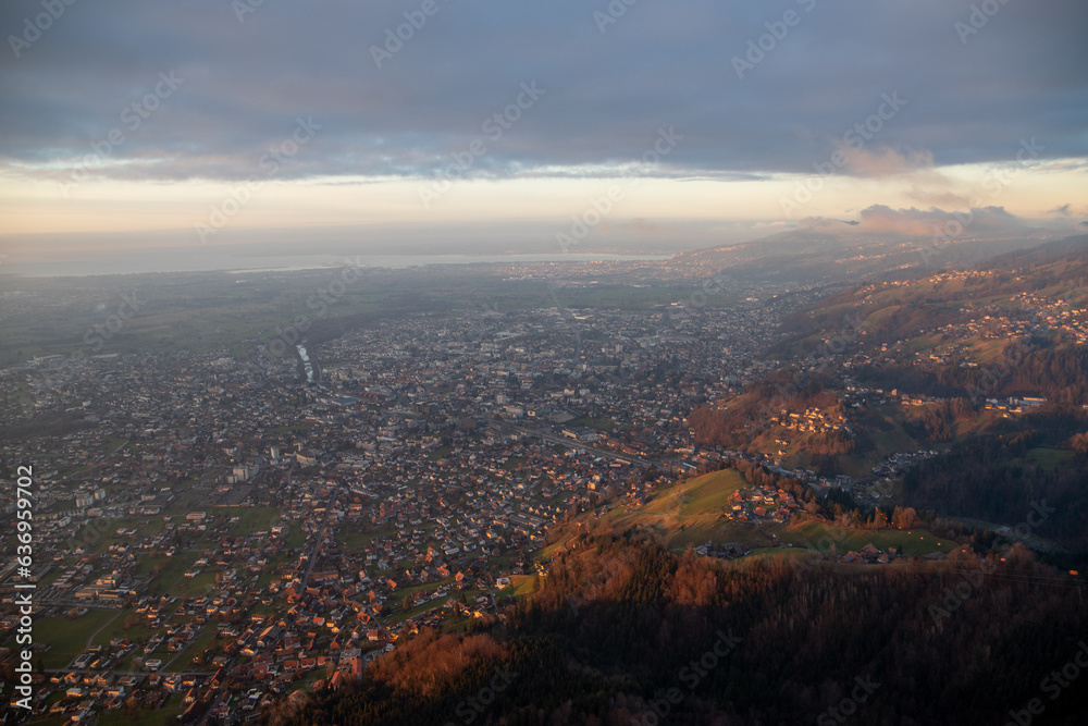Fototapeta premium Sonnenuntergang Bodensee