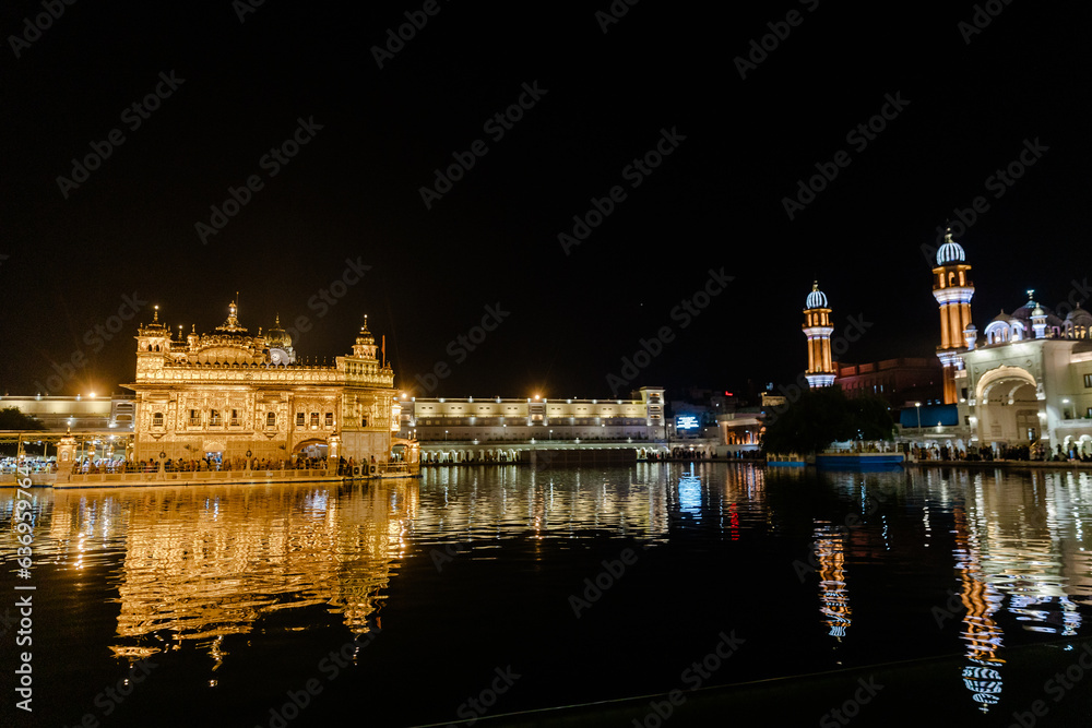 The Golden Temple at Amritsar, Punjab, India, 