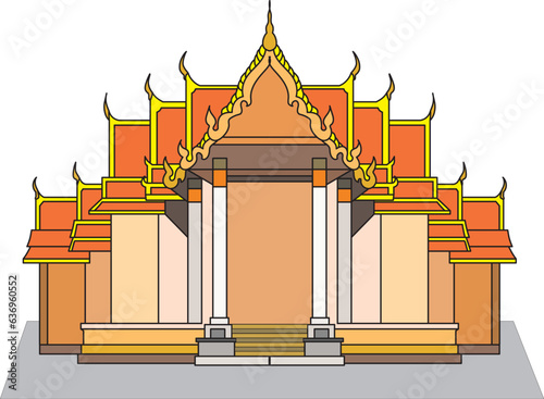 The church is an important part of the temple.