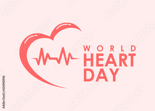 world heart day background vector