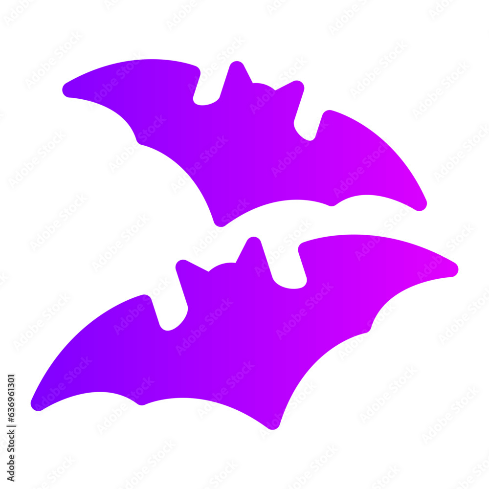 bat gradient icon bat gradient icon