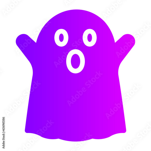 ghost gradient icon