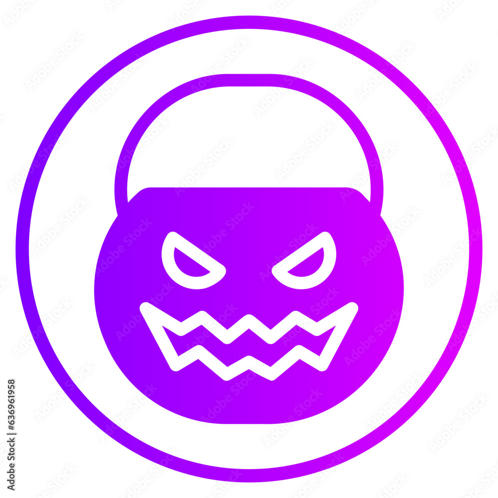 basket gradient icon basket gradient icon