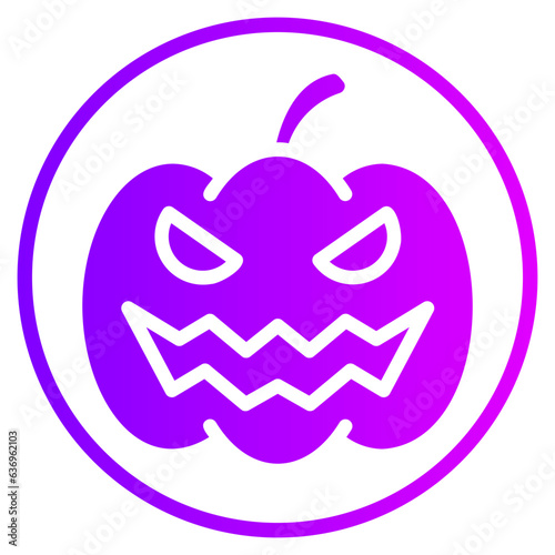 pumpkin gradient icon