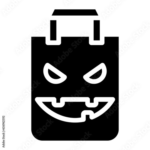 bag glyph icon