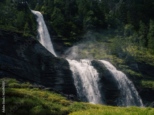 Tablou canvas la cascade du Rouget (Haute-Savoie)