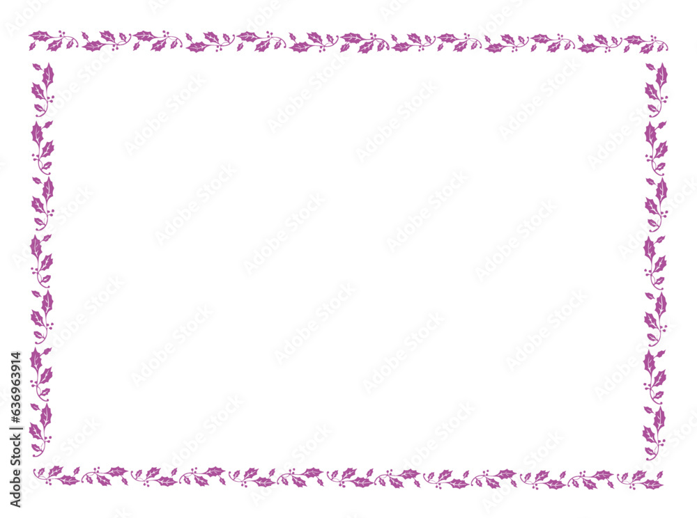 vector purple frame with leaves, vector floral leaves for text and picture vector purple frame with leaves, vector floral leaves for text and picture