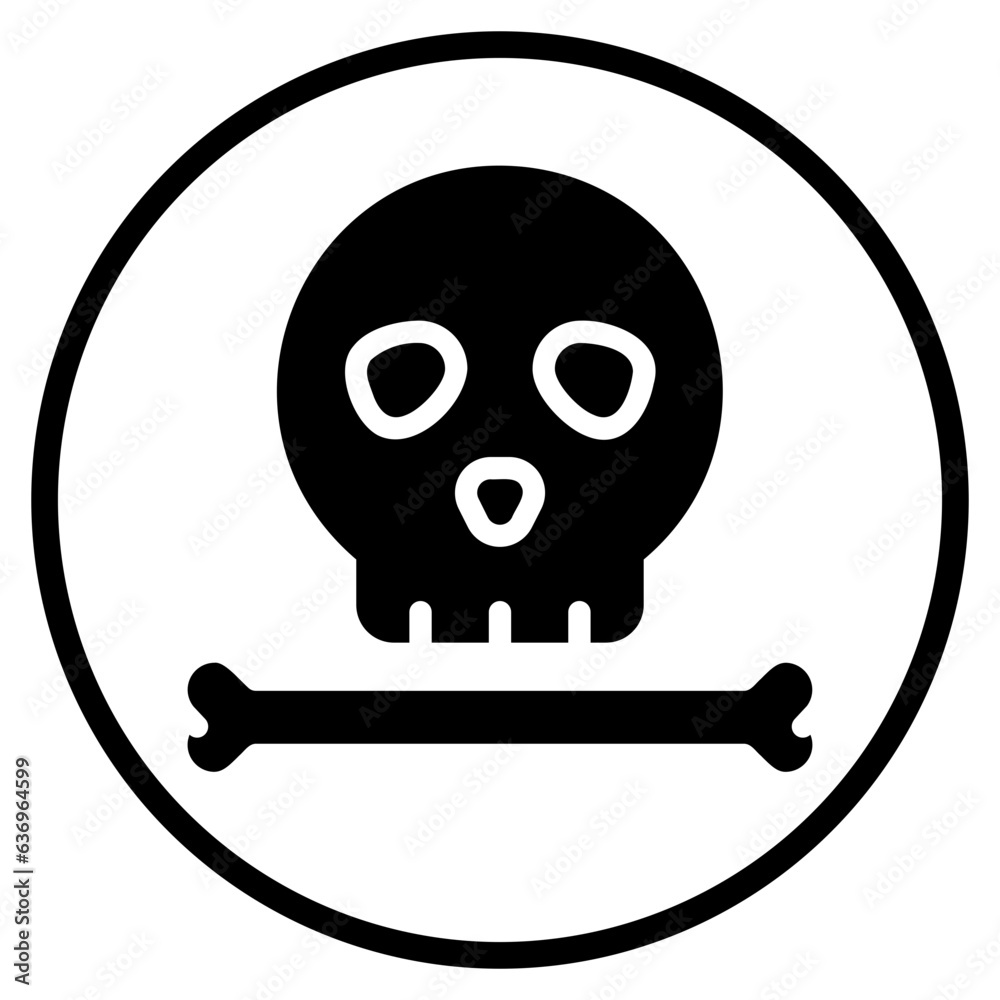 skull glyph icon skull glyph icon
