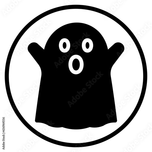 ghost glyph icon