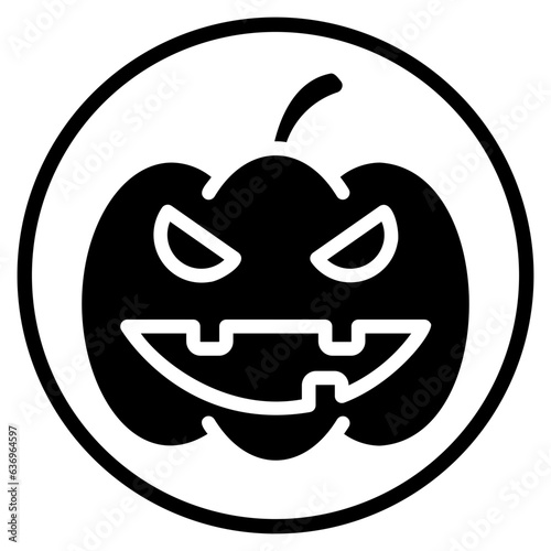 pumpkin glyph icon