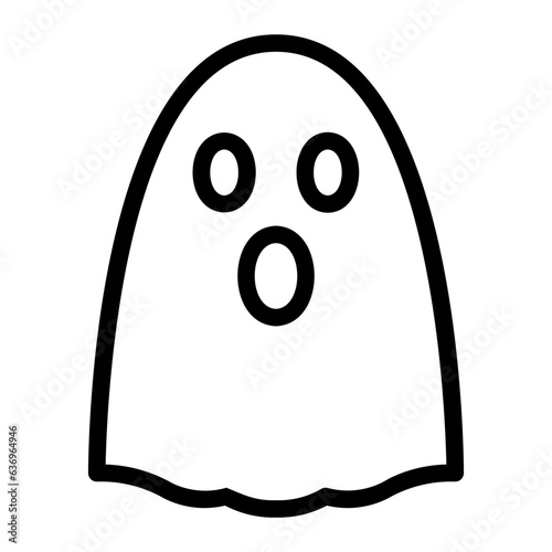 ghost line icon
