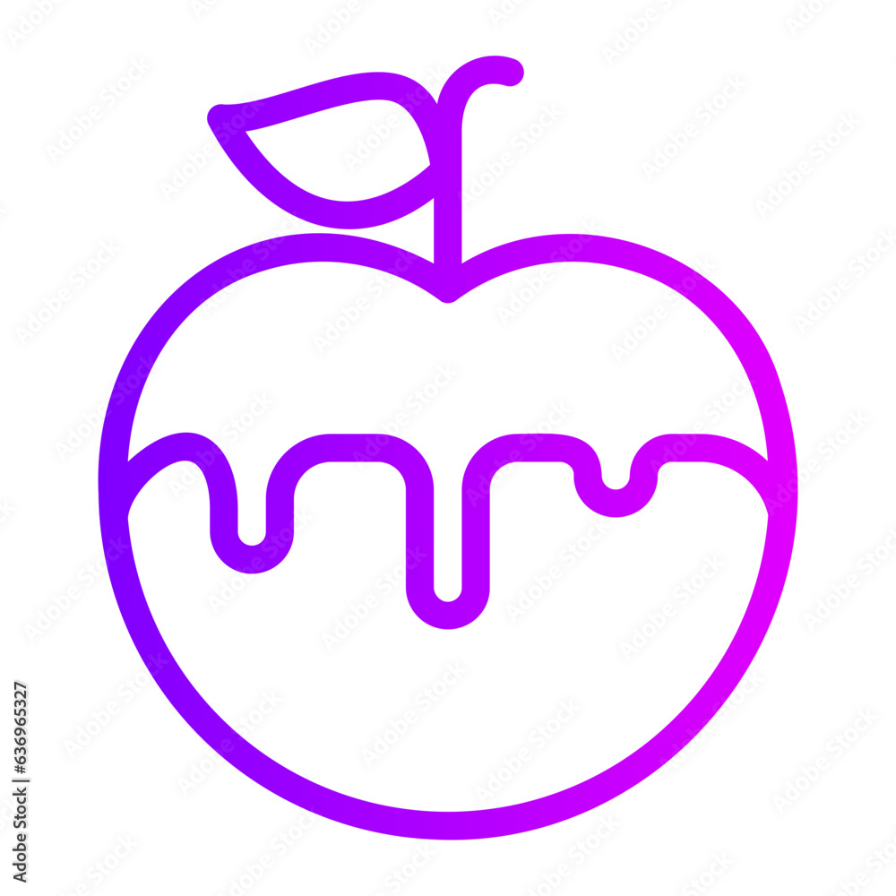 poisoned apple gradient icon poisoned apple gradient icon