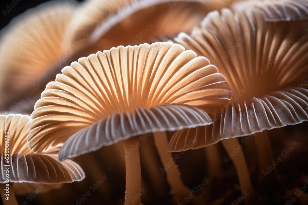 Mushroom's Underside Close-Up