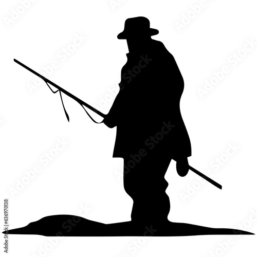 Man with fishing rod