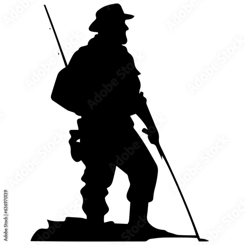 Man with fishing rod