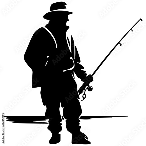 Man with fishing rod