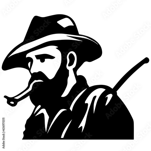 Man with fishing rod